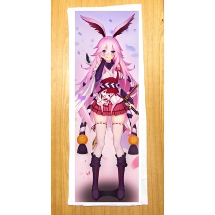 Gối ngủ yae sakura Honkai impact3 dài 40cm x 1m /Gối ôm dài yae sakura Game Honkai impact