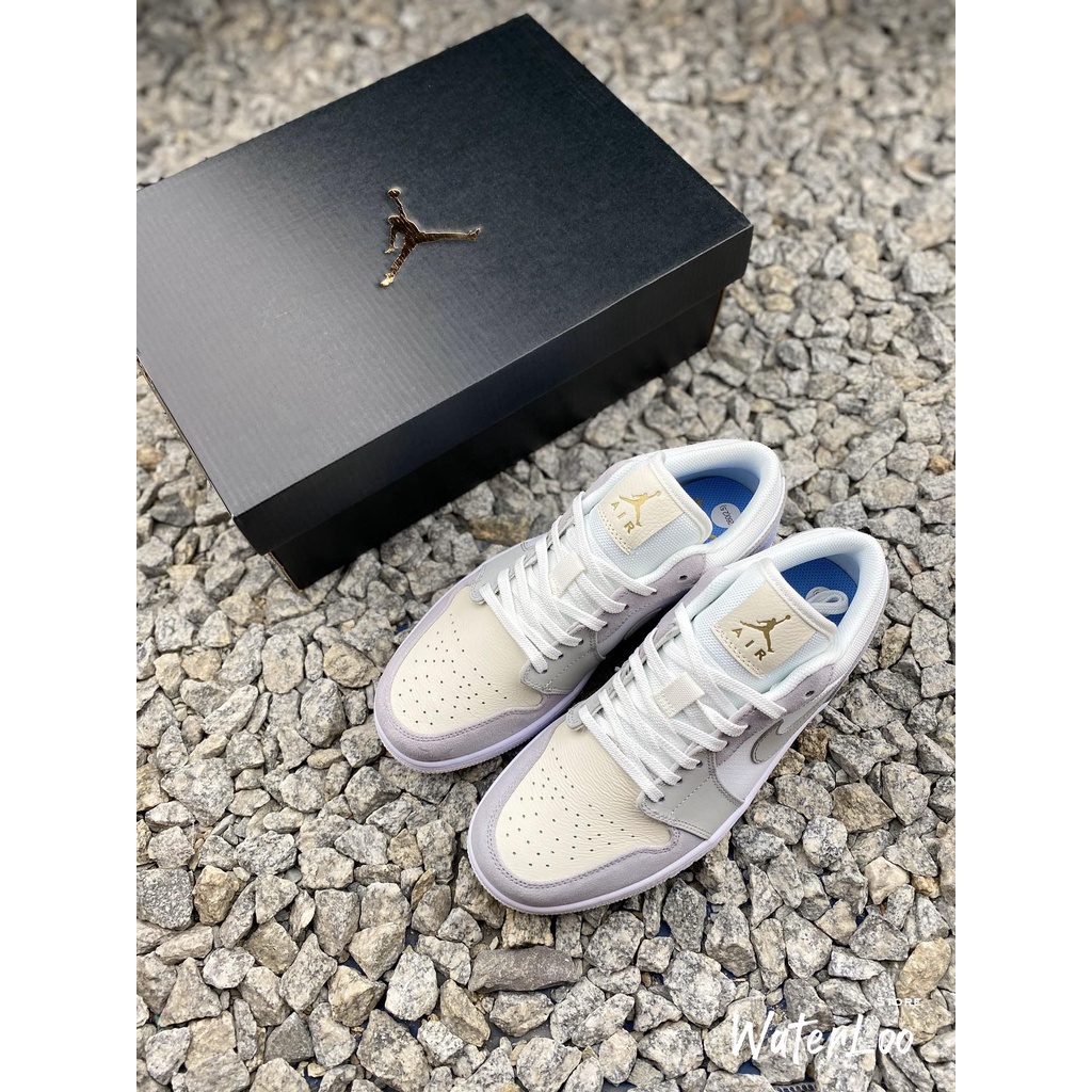 Giày Thể Thao Air Jordan 1 Low Paris Thấp Cổ Màu Xám Xanh Phù Hợp Mọi Dịp Cho Cả Nam Và Nữ Waterloo Shop