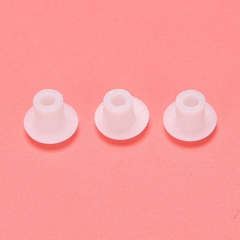 Nắp hình tròn bằng nhựa Nắp vặn Nắp trắng 50 chiếc cho lỗ Dia 5mm
