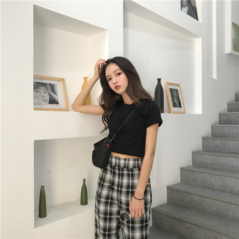 [SẴN] Áo croptop nữ tay ngắn Ulzzang Quảng Châu ATC78
