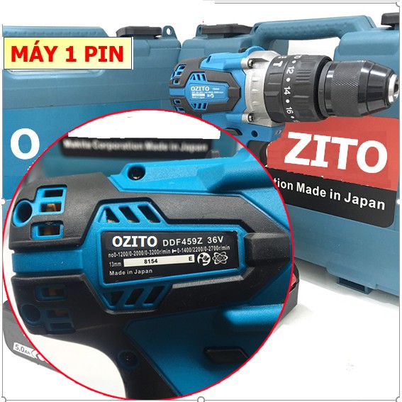 Máy khoan bê tông dùng pin, Máy khoan bê tông búa OZITO 38V