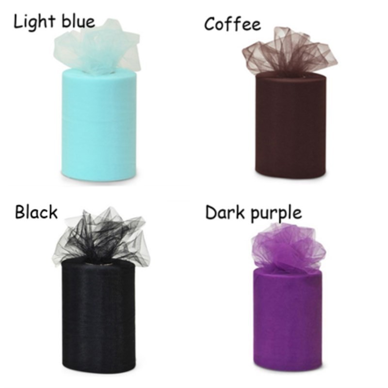 Cuộn Vải Tuyn 6&quot;x 25YD Dùng Trang Trí Tiệc, Đám Cưới