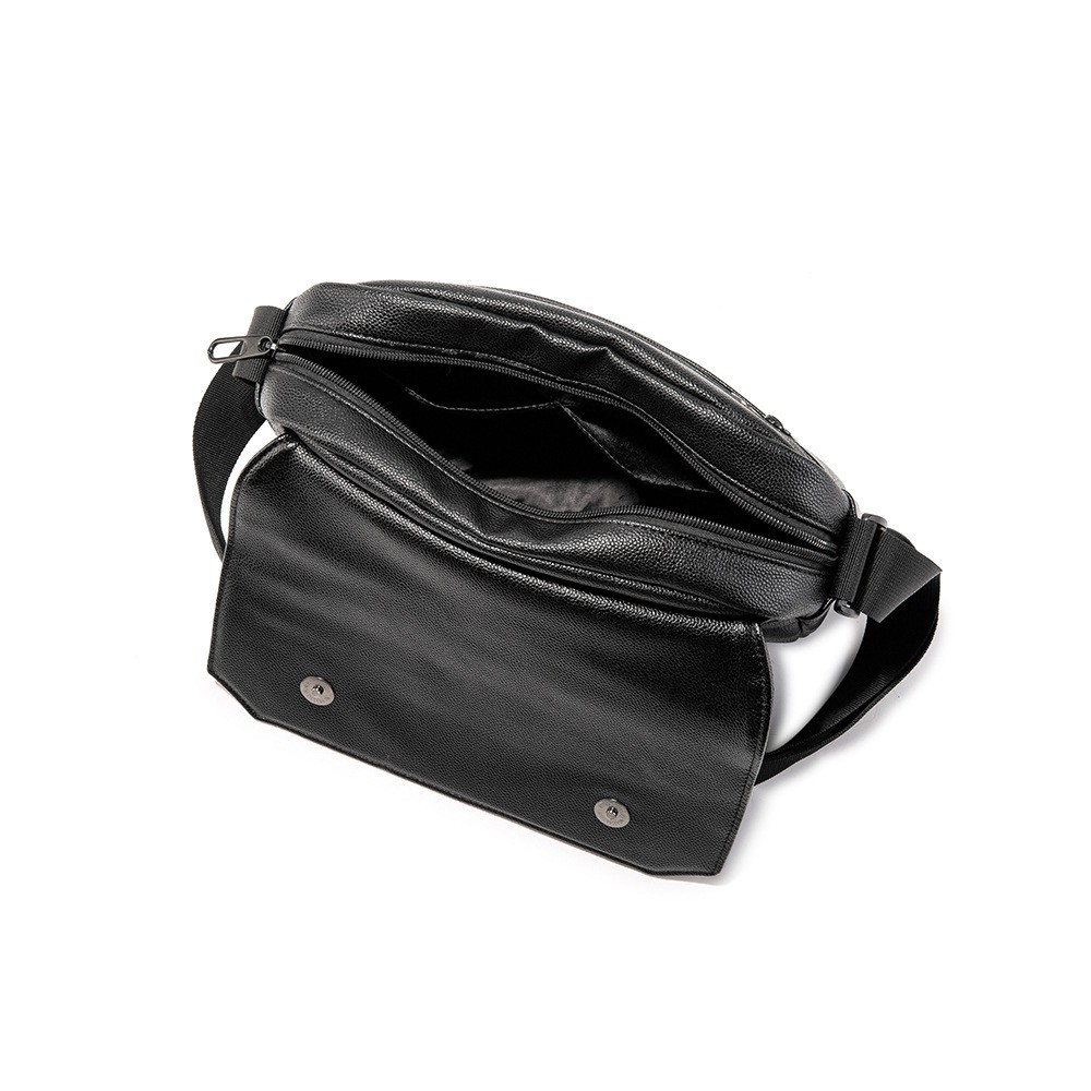 Túi đeo vai nam WEIXIER da PU thiết kế trẻ trung với 3 ngăn chứa đồ tiện dụng TC111-D