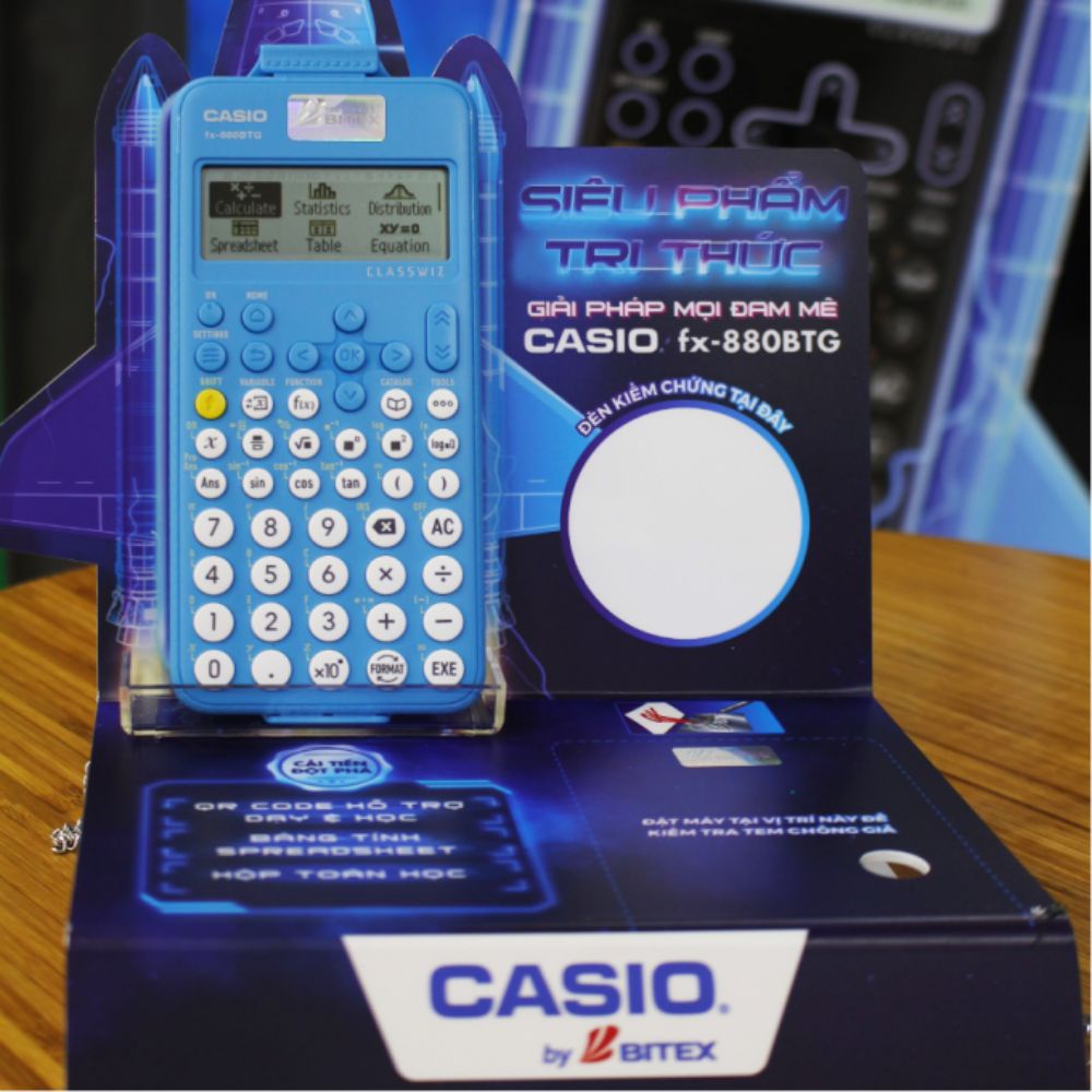 Máy tính casio FX 880 BGT - HIỆN ĐẠI NHẤT 2022 - Nhập khẩu Thái Lan - Được mang vào phòng thi - Bảo hành 7 năm