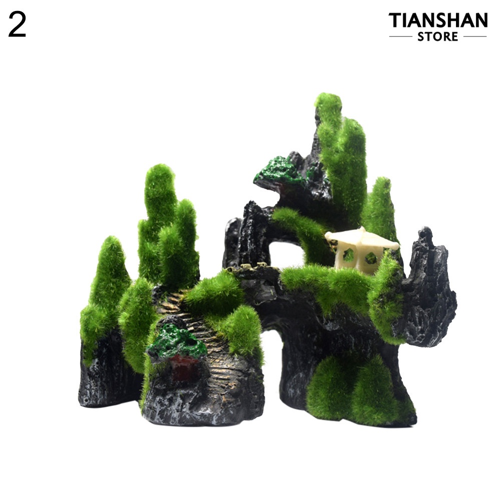 Đá rêu nhân tạo trang trí bể cá