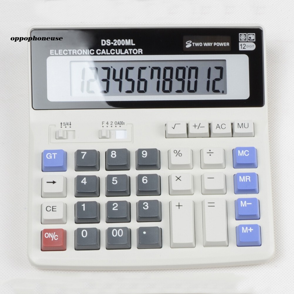 Máy Tính 12 Số Sử Dụng Năng Lượng Mặt Trời Cho Học Sinh / Văn Phòng