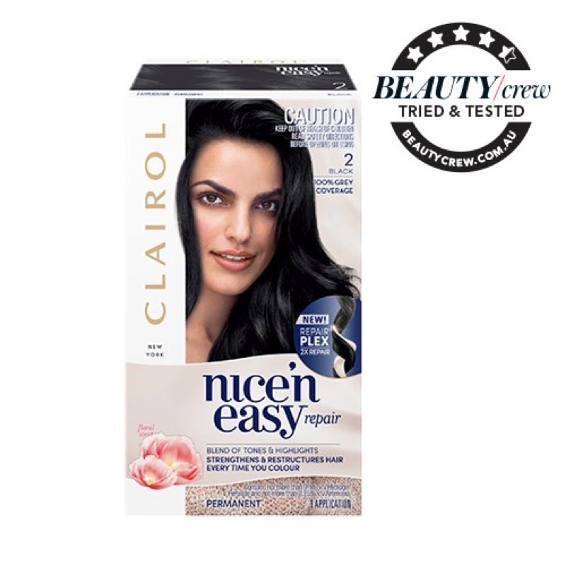 Thuốc nhuộm tóc màu nâu, đen Clairol Nice’n Fasy