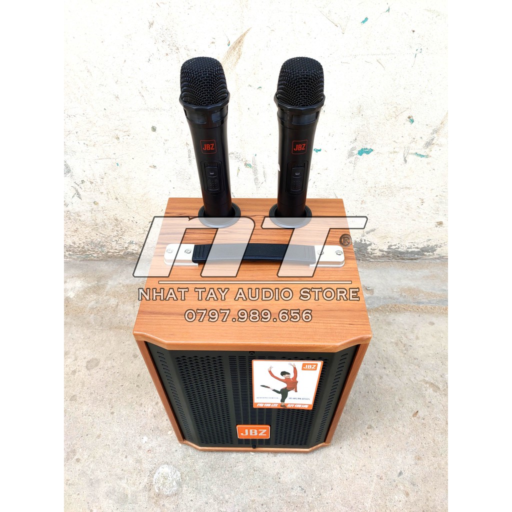 [ JBZ J6 Tặng kèm 2 micro ] Loa kéo karaoke mini di động JBZ J6 J7 J8 J9 [ Có video test loa chi tiết ]