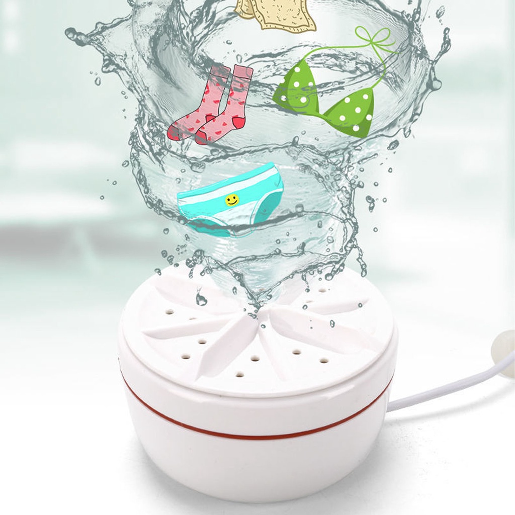 Có thể bán buôn  Máy giặt mini Thiết kế có thể gập lại Sonicleaning Chu kỳ tự động Máy giặt cầm tay USB Power cho vớ underpant Virgina056 Hàng giao ngay