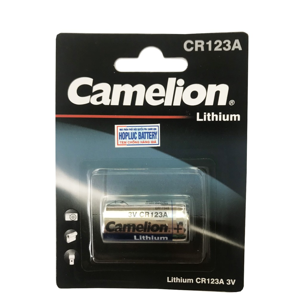 Pin CR123, CR123A Camelion Photo - Vỉ 1 viên