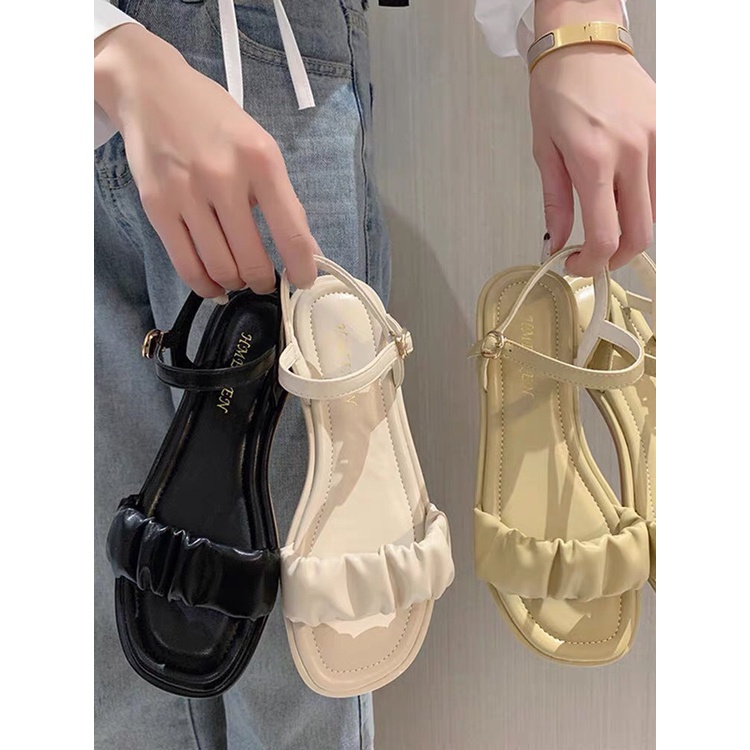 Sandal nữ , dép quai hậu dây mảnh quai ngang nhẹ nhàng dáng tiểu thư 001