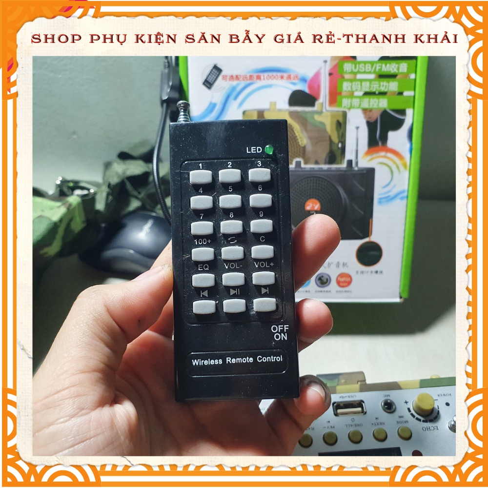 Loa bẫy chim điều khiểu từ xa kết nối bluetooth kèm thẻ nhớ file tiếng Ws_898 hàng loại 1