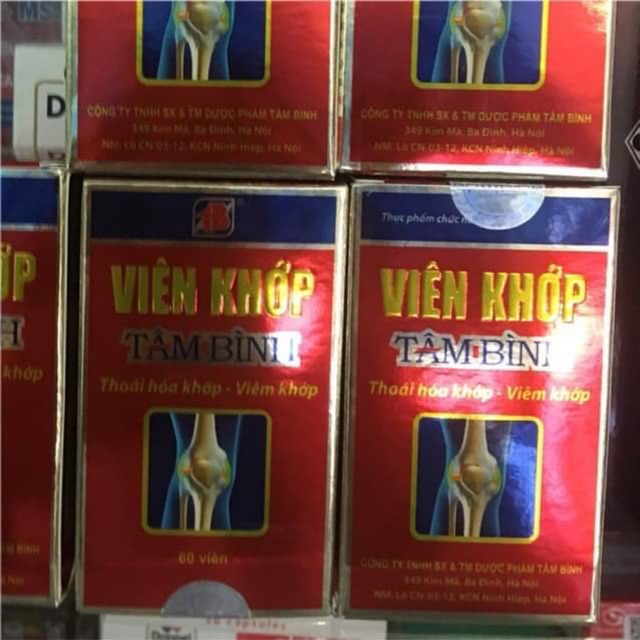 Viên Khớp Tâm Bình (Hỗ trợ điều trị thoái hoá khớp-viêm khớp)