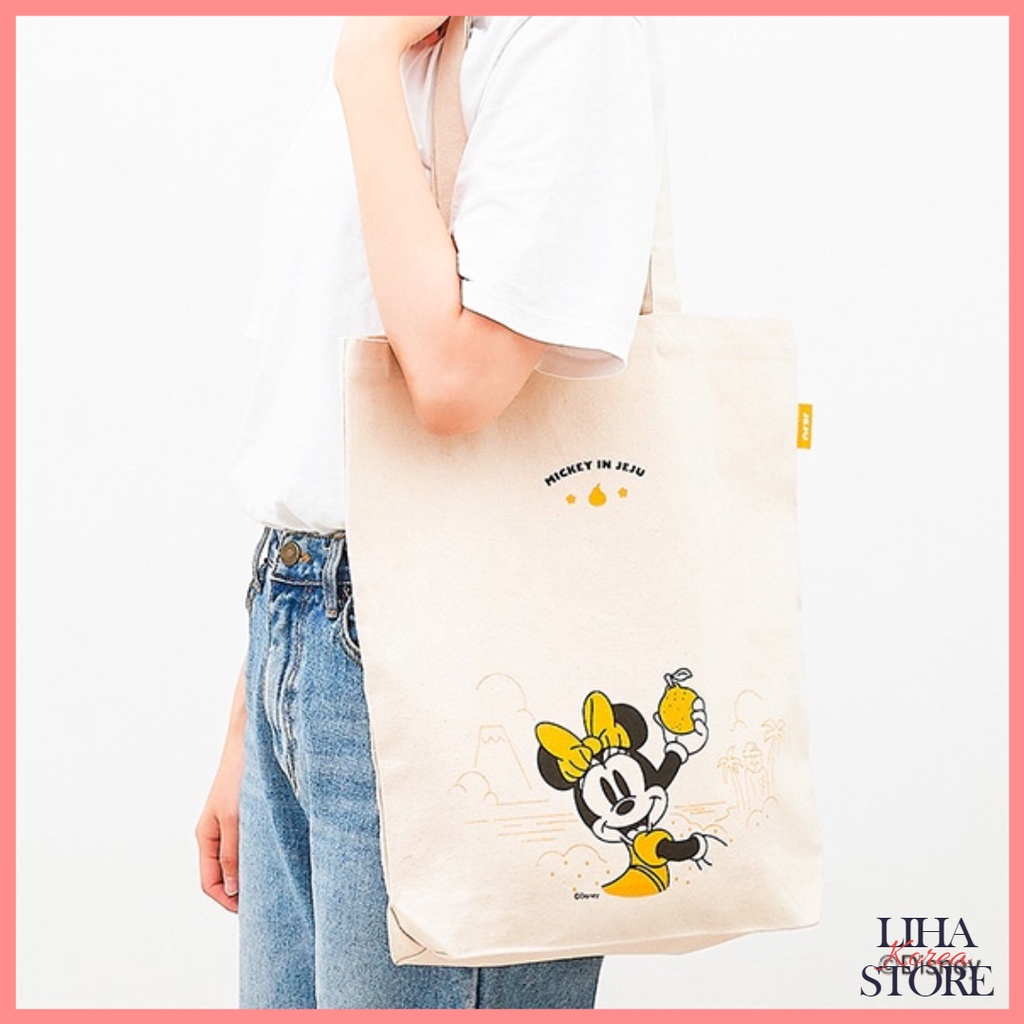 🎈Daiso Korea x Disney Mickey Mouse TÚI Chuột Mickey Eco Túi Mickey Hàng Mickey