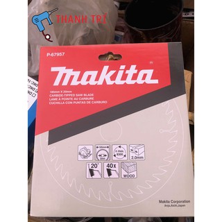 P-67957 lưỡi cưa gỗ 185 mm 40 răng makita mã p-67957