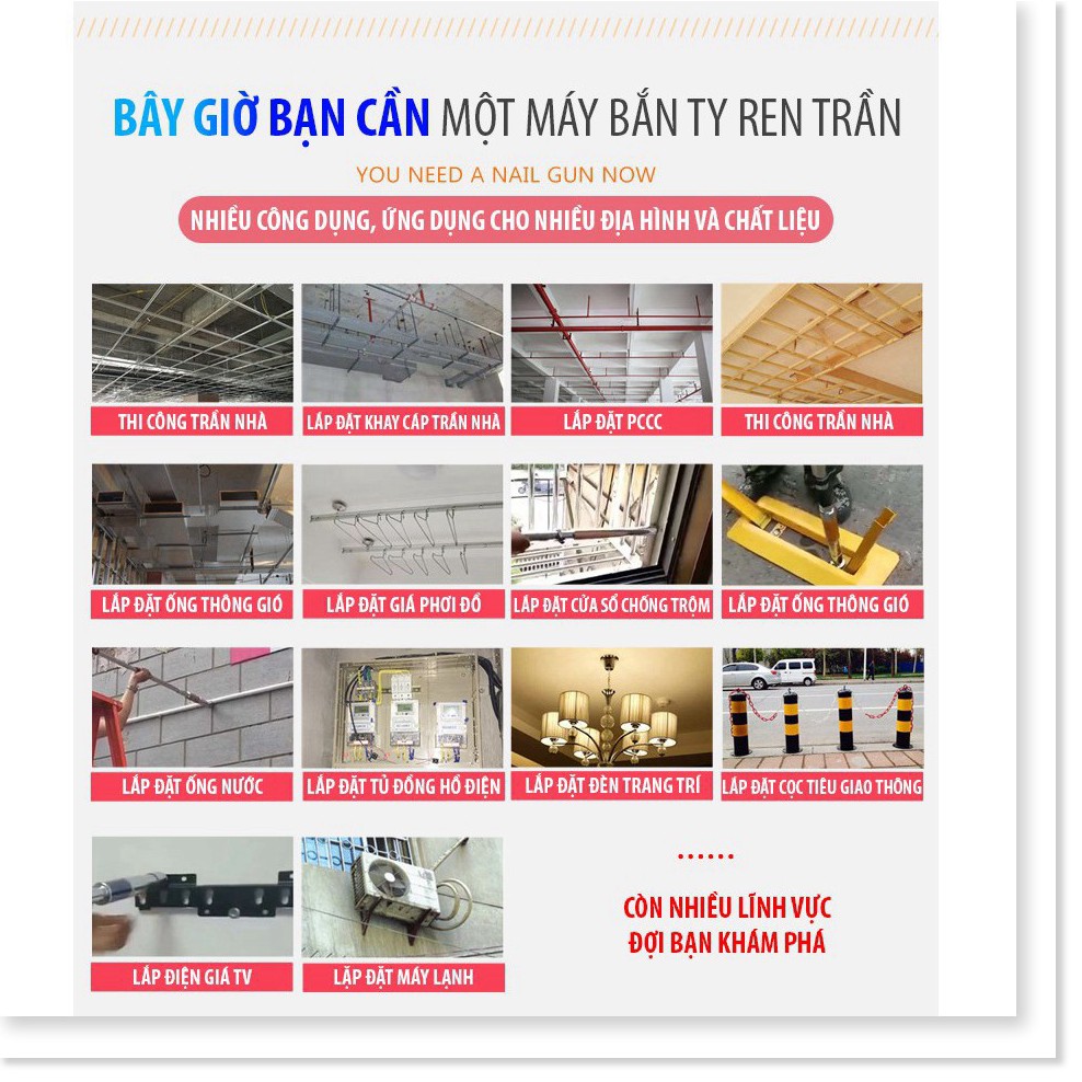 🔝 Máy bắn đinh Đục Ty Ren Trần