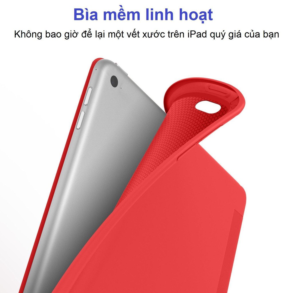 Bao da silicone dẻo - Smart cover dành cho iPad Mini123/ Mini 4/ Air/ Air 2/ New 2017/ Pro 9.7/ 234/ Pro 10.5 | BigBuy360 - bigbuy360.vn