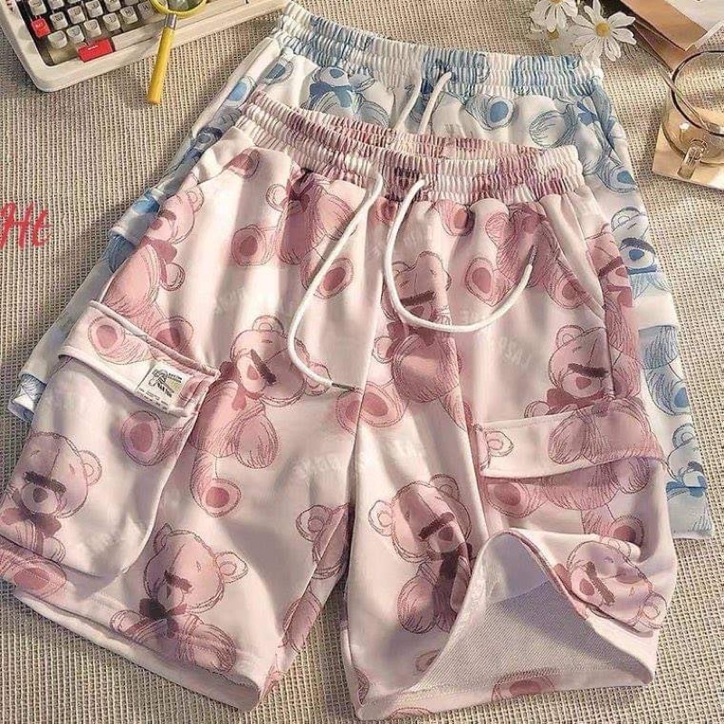 Quần đùi hộp gấu 2 màu H2P644