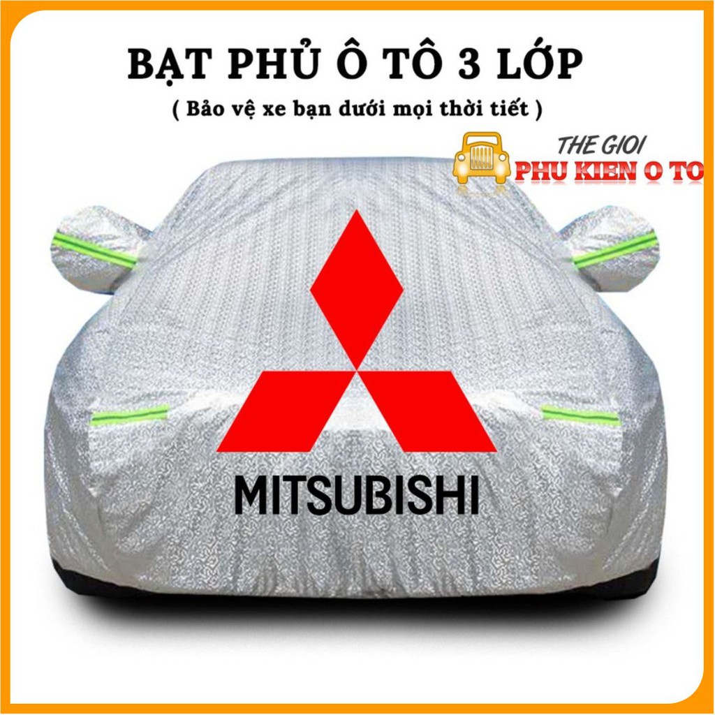 Bạt Phủ Xe Ô Tô Mitsubishi Mirage, Xpander, Attrage, Pajero, Trition, Outlander, Chất Liệu Bạt Tráng Nhôm 3 lớp | BigBuy360 - bigbuy360.vn