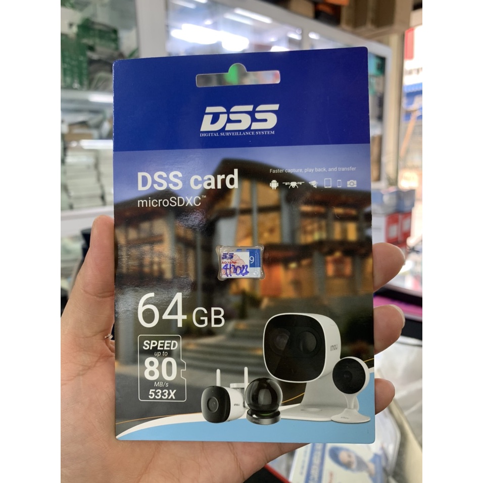 Thẻ nhớ DSS 64GB/ Hikvision 64Gb Class 10 tốc độ 80Mb/s - Hàng Chính Hãng DSS Phân Phối