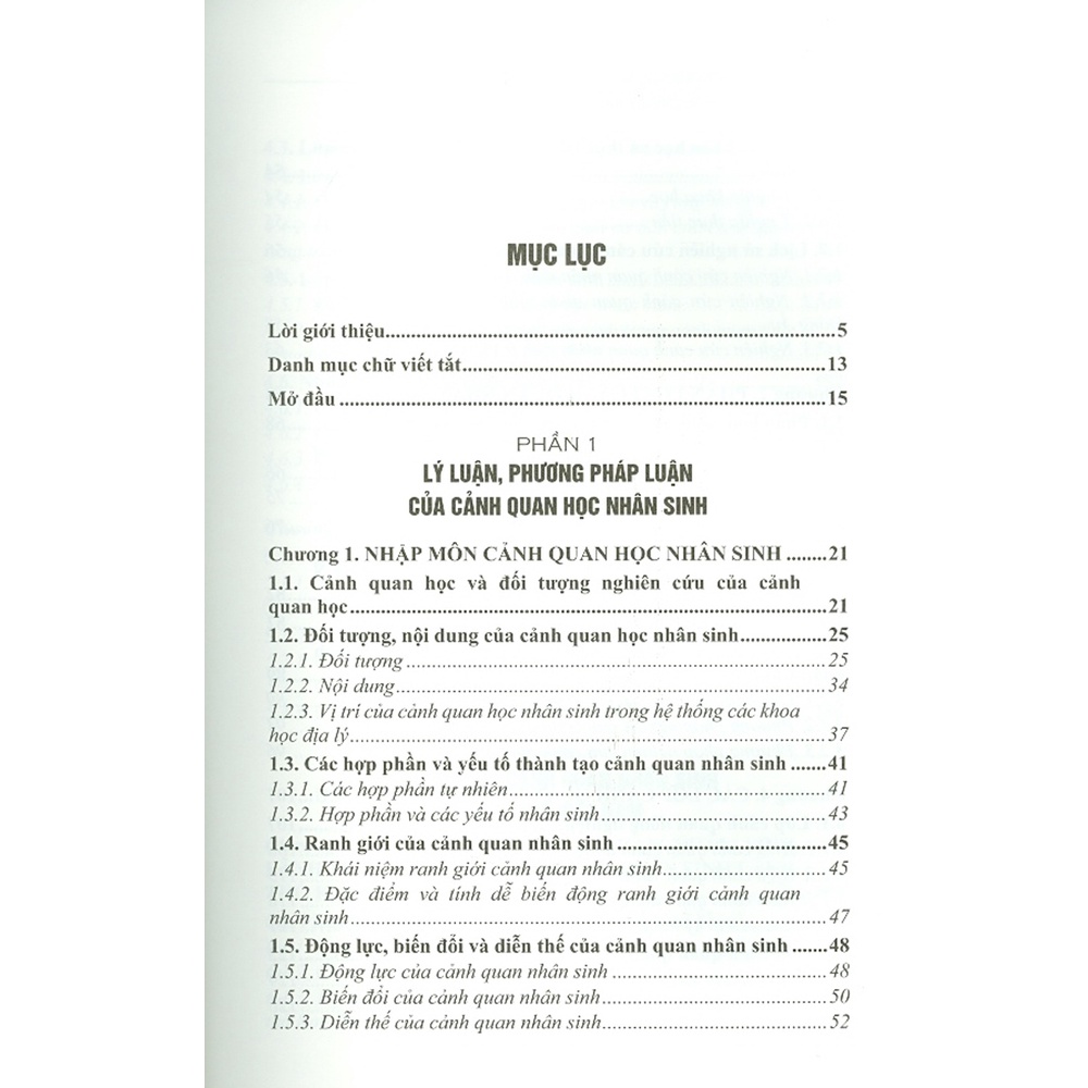 Giáo Trình Cảnh Quan Học Nhân Sinh: Cơ Sở Phương Pháp Luận Và Ứng Dụng Thực Tiễn (Bìa Cứng)