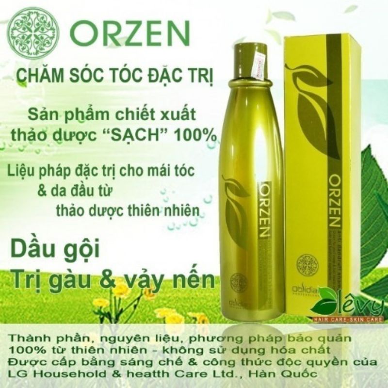 Dầu gội làm sạch gàu vảy nến orzen Anti-Danduruff shampoo( Chính Hãng, chuẩn hàng  công ty NK 100%)