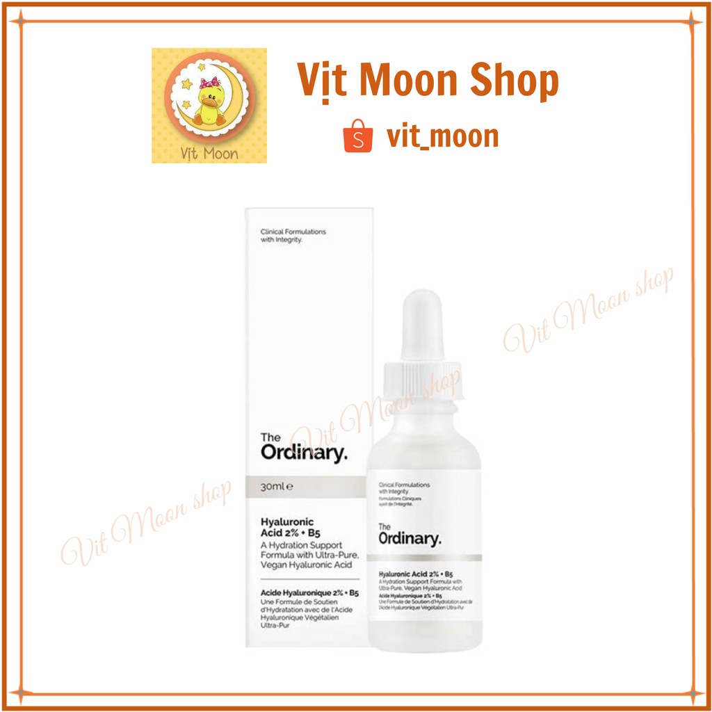 Serum cấp nước và phục hồi da The Ordinary Hyaluronic Acid 2% + B5