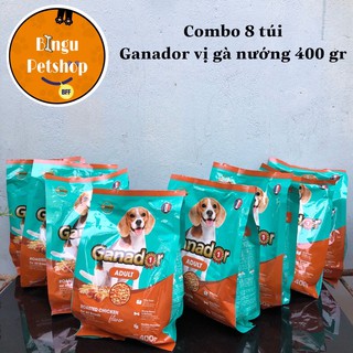 Thức ăn chó trưởng thành ganador vị gà nướng 8 gói 400gr