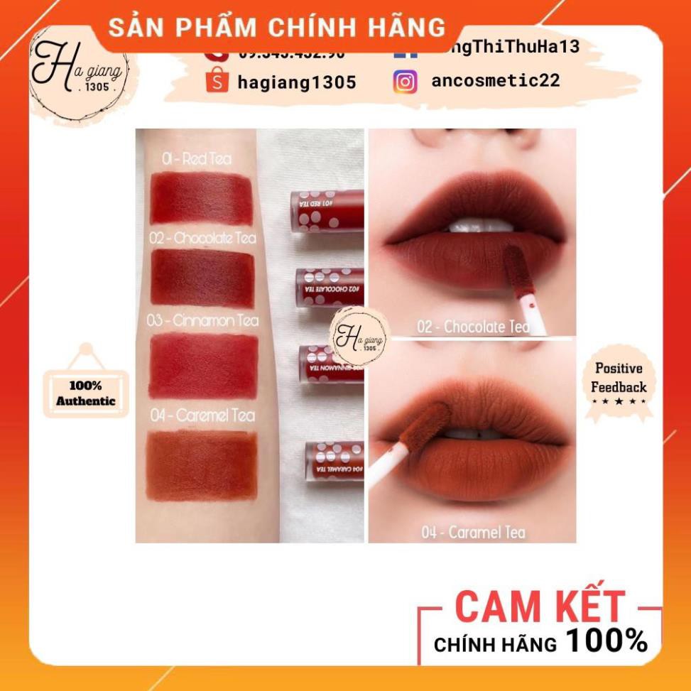 Son Kem Lì Romand Milk Tea màu 02 Chocolate Tea, Son Kem Lì Romand Milk Tea