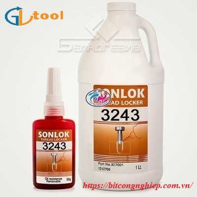 Keo khóa ren Sonlok 3243/50ml - Xuất xứ USA (Tương đương loctite 243)