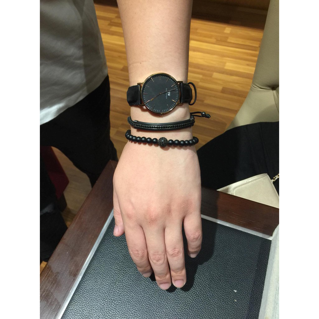 Vòng Tay Charm Đen Black Rhodium by Neora Jewels