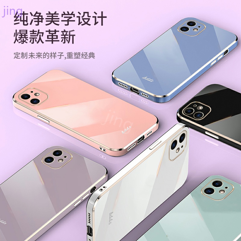 Ốp lưng Iphone 11 12 13 Pro Max 7 Plus 6 Plus 6S 8 Plus X XS Max case Vỏ điện thoại mạ điện sang trọng thời trang chất lượng cao