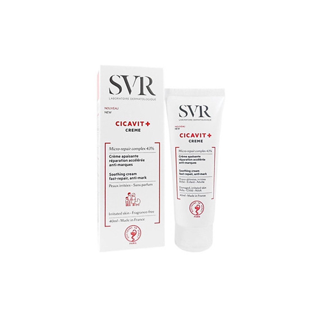 Kem dưỡng và làm dịu da dành cho da nứt nẻ, mẫn đỏ SVR CICAVIT+ Crème 40ml