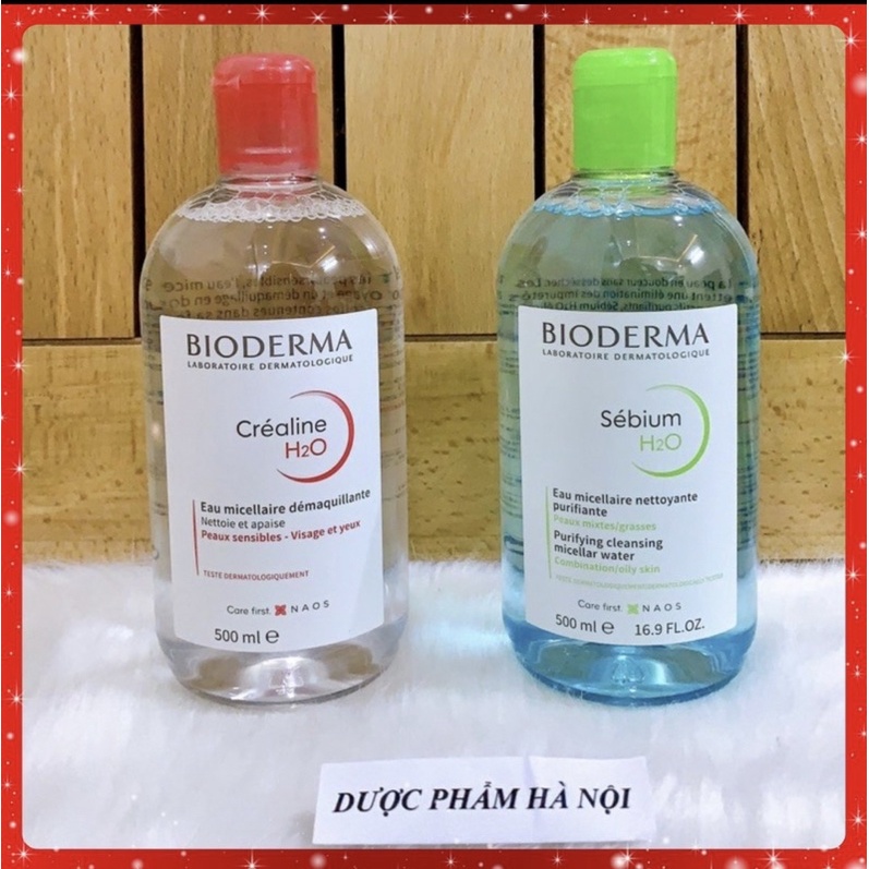 Tẩy trang bioderma H2O-500ml bản mới nhất 2022