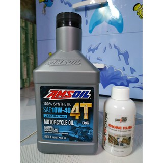 (Có quà tặng - Free súc động cơ) Nhớt Amsoil 4T chiết lẻ 1L1 cho Honda Winner