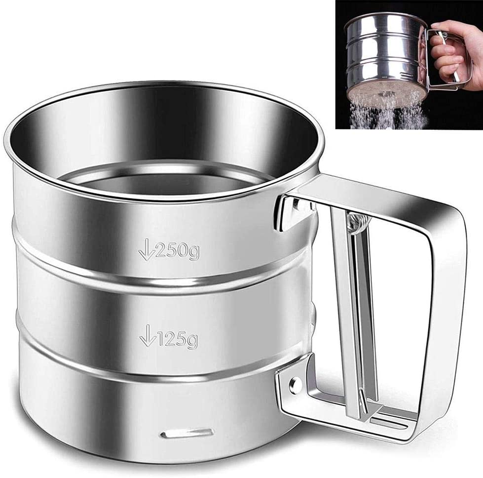 Rây Lưới Lọc Bột ANAEAT Làm Từ Thép Không Gỉ Chất Lượng Cao Dùng Làm Bánh Tiện Dụng