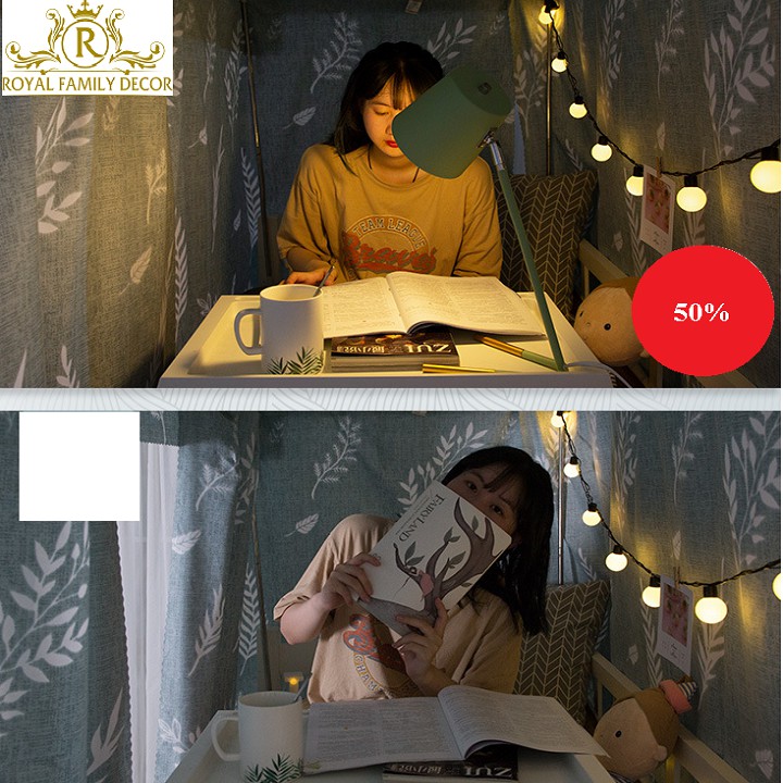 Rèm giường tầng kí túc ⚡𝐅𝐑𝐄𝐄𝐒𝐇𝐈𝐏⚡ Rèm ký túc xá sinh viên lớp giá rẻ có sẵn