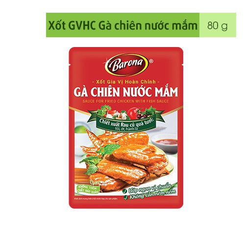 Sốt Gia Vị Hoàn Chỉnh BARONA Gà Chiên Nước Mắm 80g
