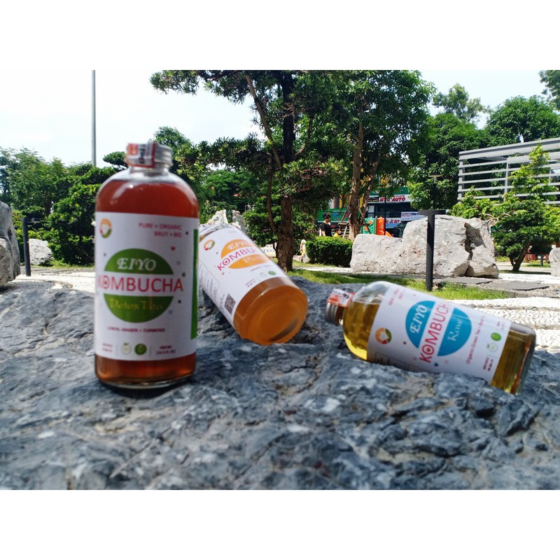 Trà EIYO KOMBUCHA DETOX TEA - Thanh lọc cơ thể, giảm cân, được lên men thủ công Truyền thống tại Núi Ba Vì.