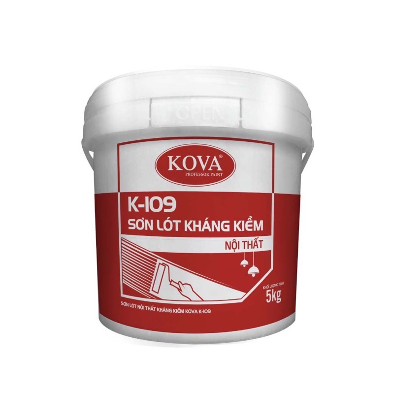Sơn lót kháng kiềm nội thất K109 Kova thùng 3.5L