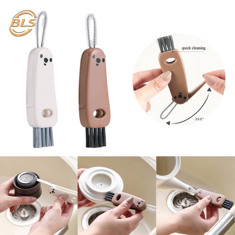 Cọ Đa Năng Hình Gấu Dễ Thương Dùng Vệ Sinh Bình Nước Tiện Dụng