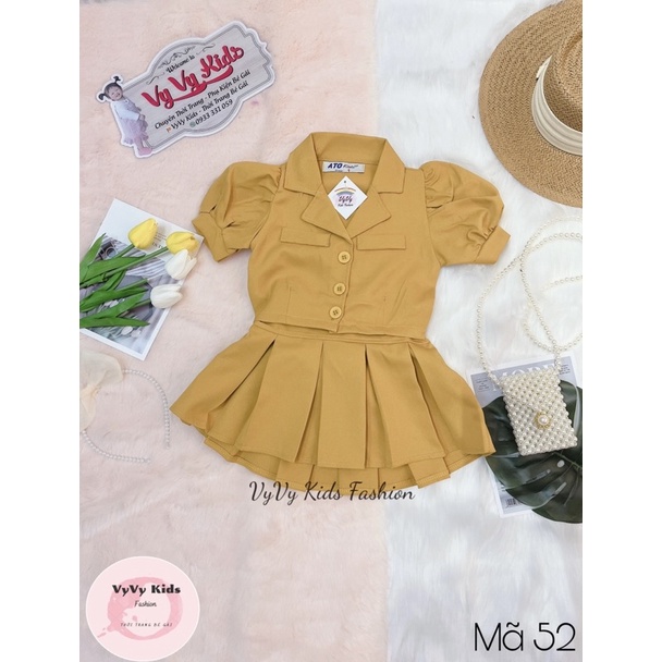 ⚡𝑭𝑹𝑬𝑬 𝑺𝑯𝑰𝑷⚡ Set bé gái, đồ bé gái, set vest bé gái chân váy thời trang VyVy Kids Fashion