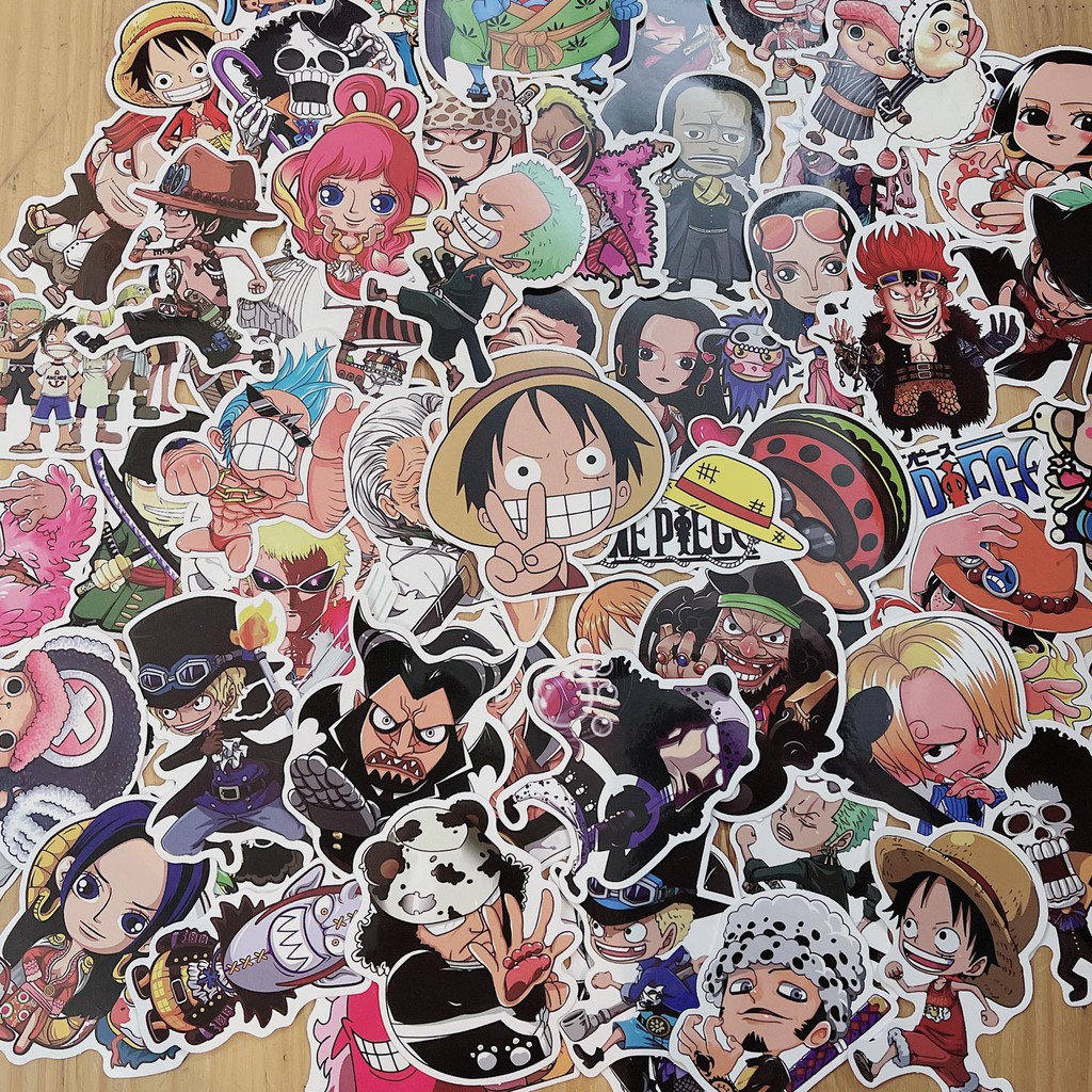 Sticker dán Anime - Manga ( Kimetsu no Yaiba - OnePiece - Dragon Ball - Naruto )