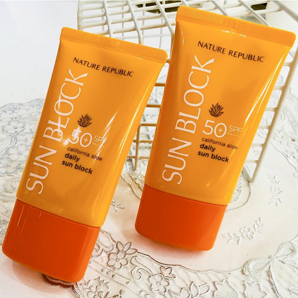 Kem Chống Nắng Dưỡng Ẩm Nature Republic California Aloe Daily Sun Block