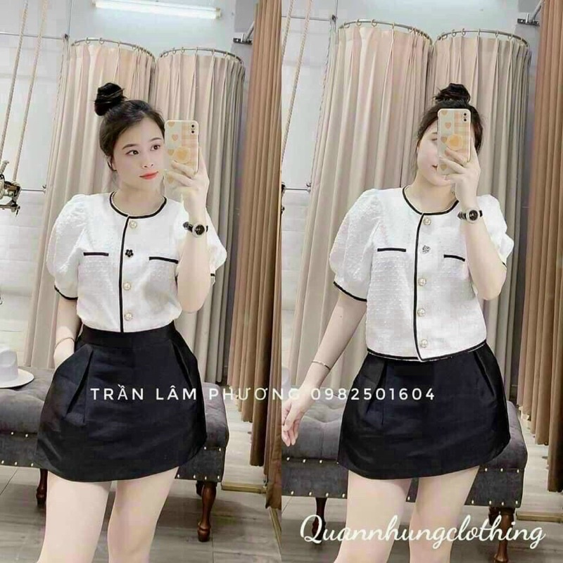 Áo croptop chất xôp cực xinh