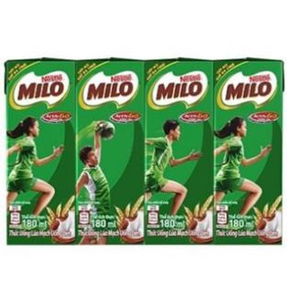 1 vỉ 4 hộp milo 180ml