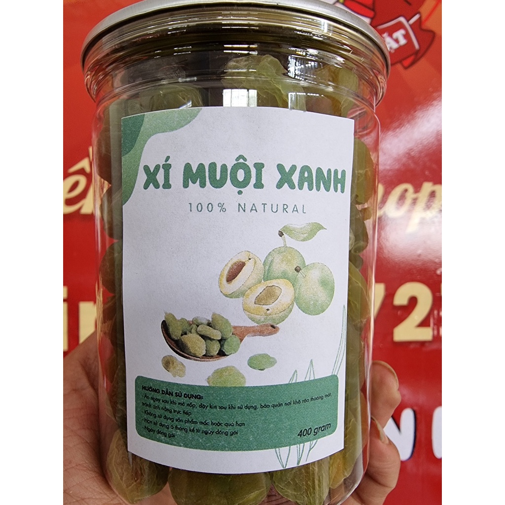 Xí Muội Xanh - Hủ pét 540ml 400g
