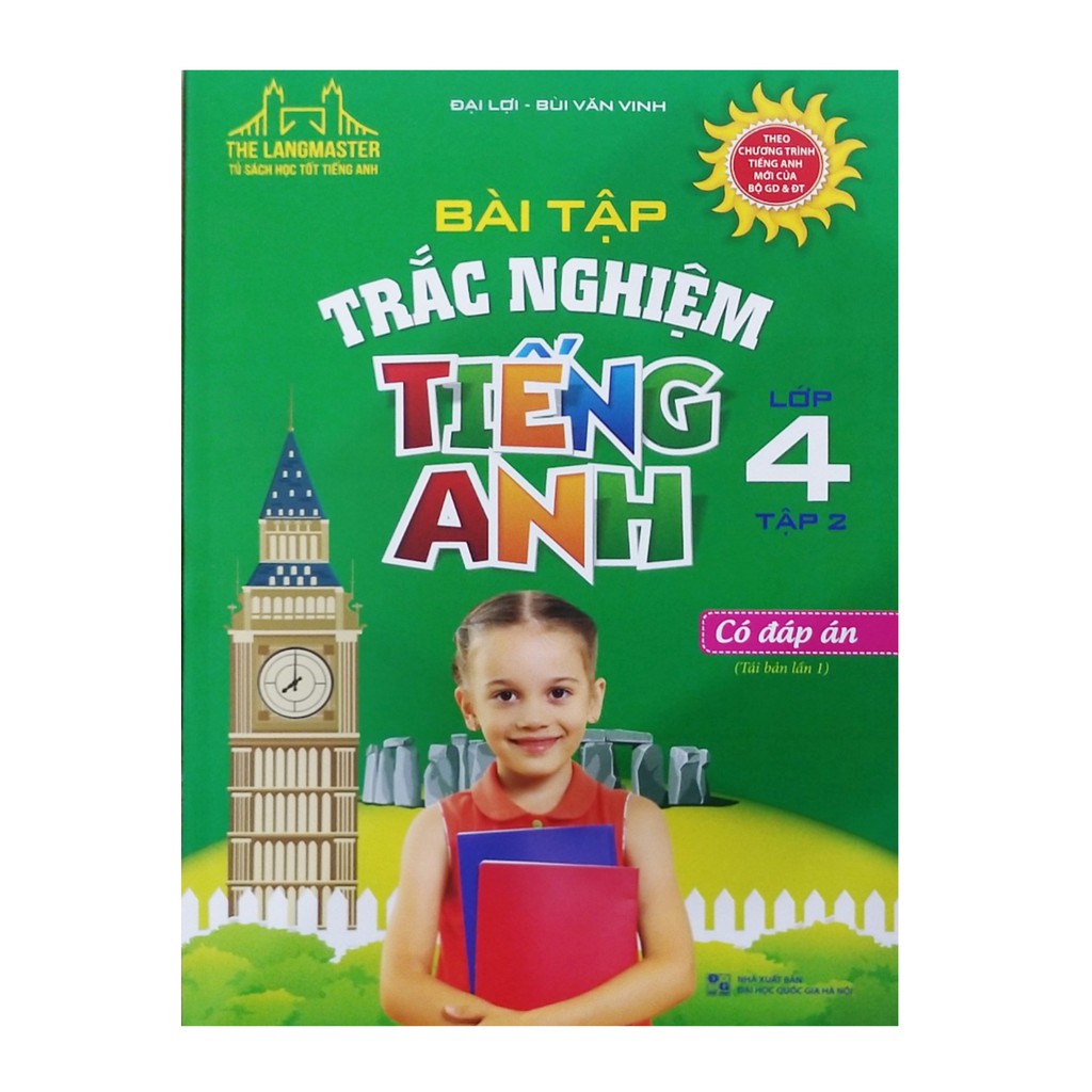 Sách - The langmaster bài tập trắc nghiệm tiếng anh lớp 4 tập 2