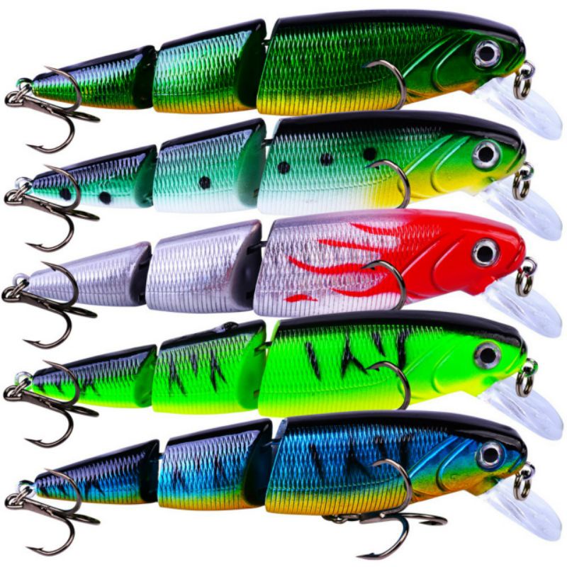 Mồi Câu Lure 3 Khúc Chuyên Đồ Câu Lure Dài 11cm nặng 14,7g  Chuyên Lure Chẽm,Nhồng, Hồng,Măng,...