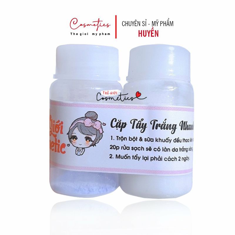 Lẻ cặp tẩy trắng da cấp tốc